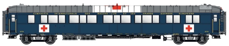 L.S. Models LS49140 - H0 - Schlafwagen WL S2 Lazarett, Ep. III